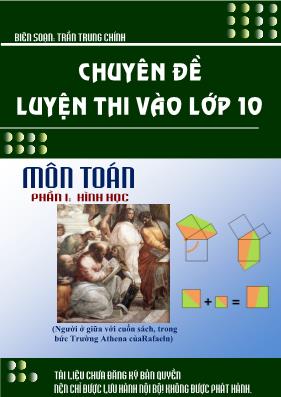 Chuyên đề luyện thi vào Lớp 10 môn Toán - Phần I Hình học - Trần Trung Chính